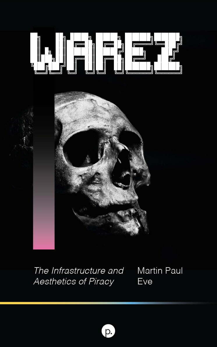 A book cover with ASCII art and a skull.